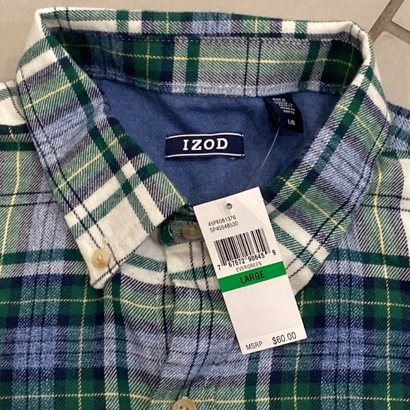 NWT IZOD Men’s Shirt size Large was $60 - Picture 1 of 9